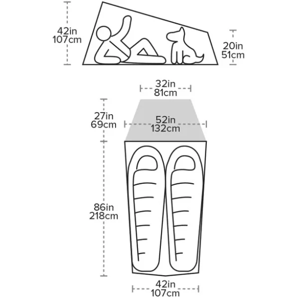 Big Agnes Fly Creek HV UL2 Bikepack Tente Colorant De Solution, Beige prix de gros 7