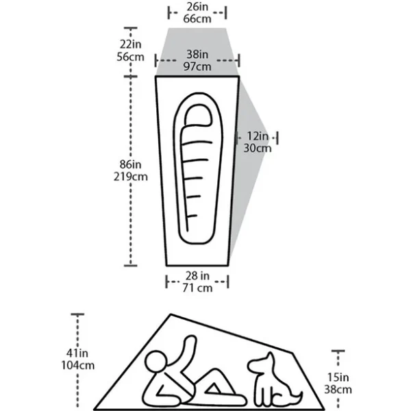 Big Agnes Seedhouse SL1 Tente, Olive 6