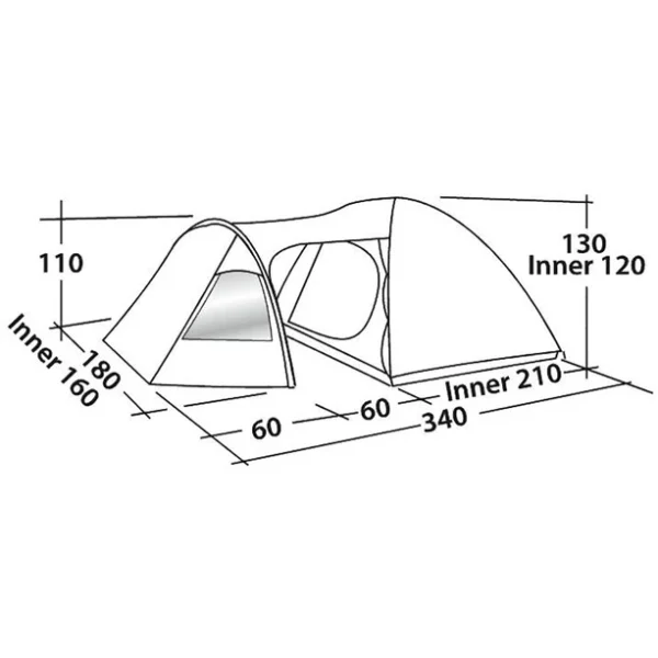Easy Camp Blazar 300 Tente, Vert/olive Retour Gratuit 4