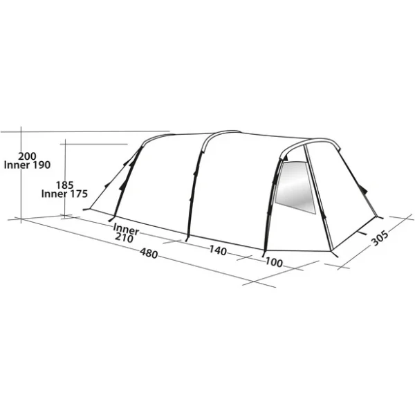 Easy Camp Huntsville 500 Tente, Vert 7