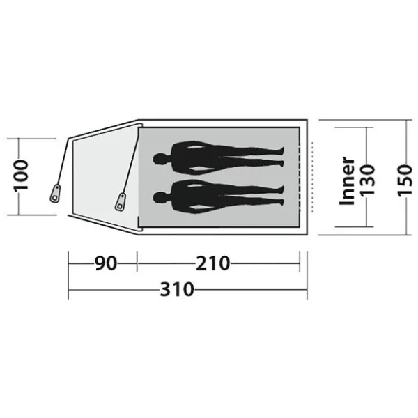 Easy Camp Spirit 200 Tent, Vert/olive 6
