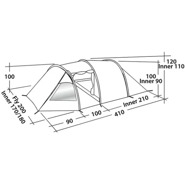 commentaire favorable Easy Camp Spirit 300 Tente, Vert/olive 4