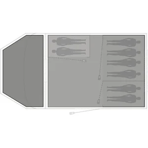 Easy Camp Palmdale 800 Lux Footprint, Noir 6