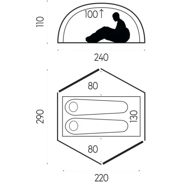 Fjällräven Fjällräven Keb Dome 2 Tente, Bleu 6