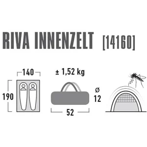 High Peak Riva Tente Intérieure 190x140cm 6