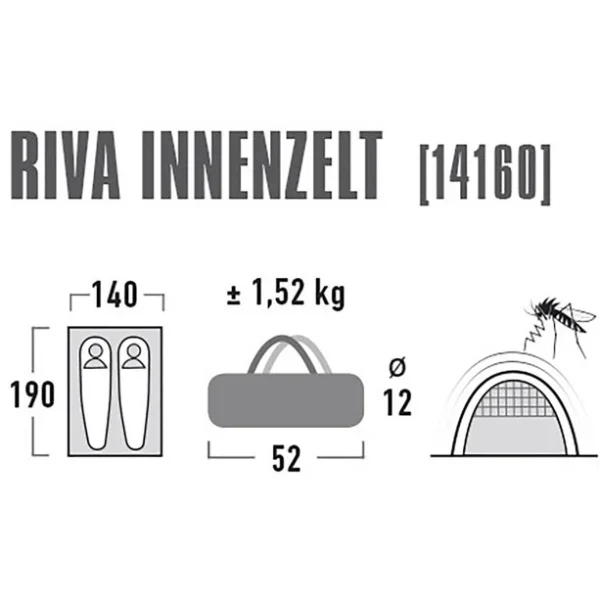 High Peak Riva Tente Intérieure 190x140cm 3