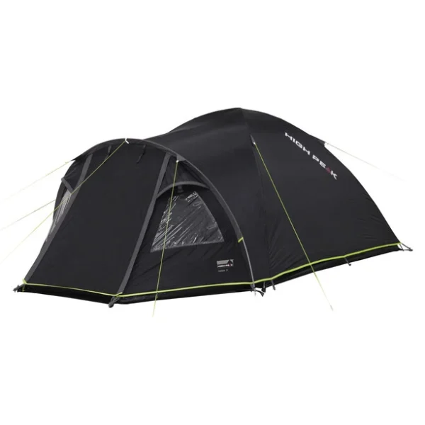 High Peak Talos 4 Tente, Noir/vert 3