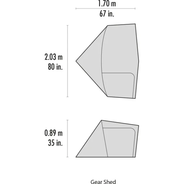 MSR Gear Shed V2 Tente, Olive prix pas cher 3