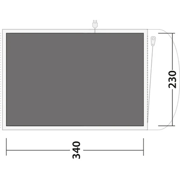 Outwell Ashwood 3 Footprint, Gris magasin paris 3