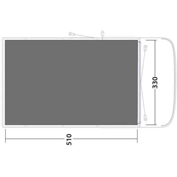 Outwell Hayward Lake 5ATC Bâche De Sol, Gris 3