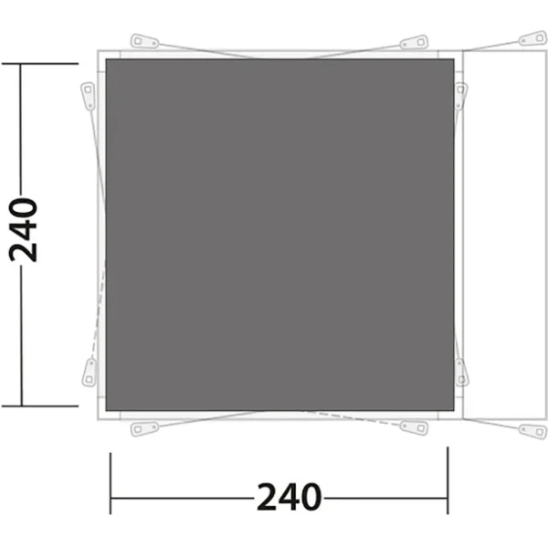 Outwell Shalecrest Footprint, Gris 3