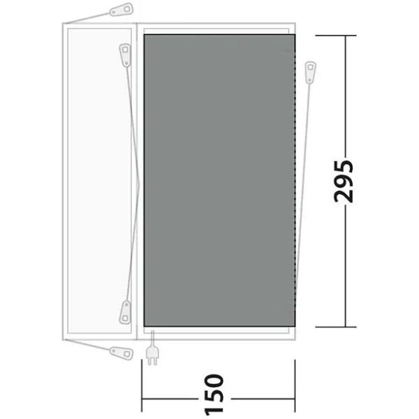 Outwell Lakecrest Tapis Tissé Plat, Gris/noir à prix d'occasion 4