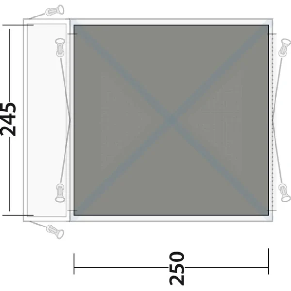 site en ligne Outwell Milestone Tapis Tissé Plat Tableau De Bord/Shade, Gris/noir 4
