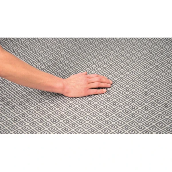nouveau produit Outwell Newburg 160 Tapis Tissé Plat, Gris/noir 4