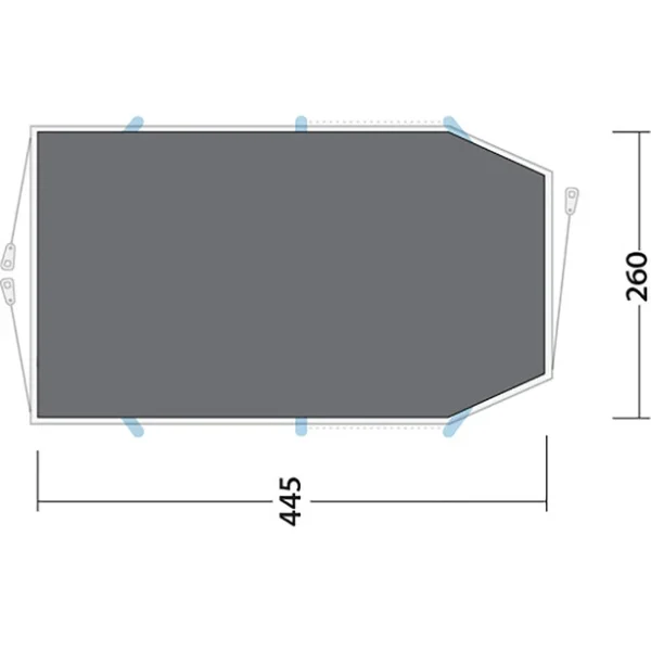 Outwell Starhill 4 Footprint, Gris Pas Cher Magasin Soldes 3