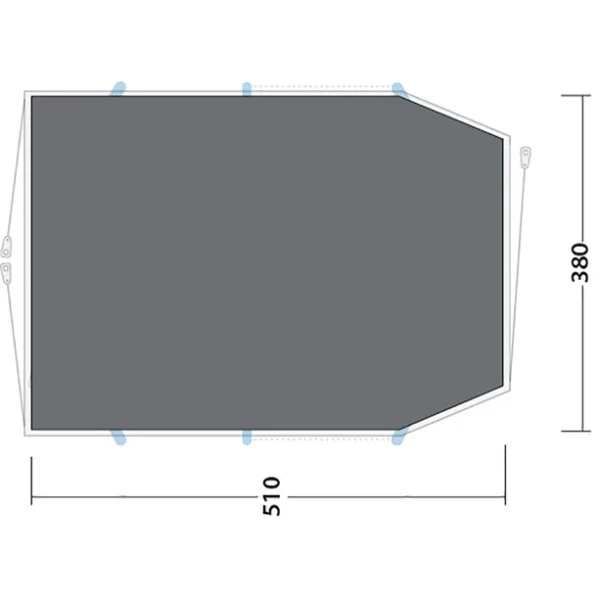 Authenticité garantie Outwell Starhill 6 Footprint, Gris 3