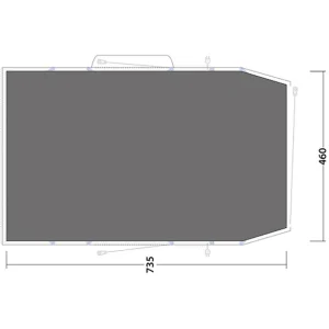 Outwell Lux Jacksondale 7PA Footprint With Integrated Toggle, Gris 6