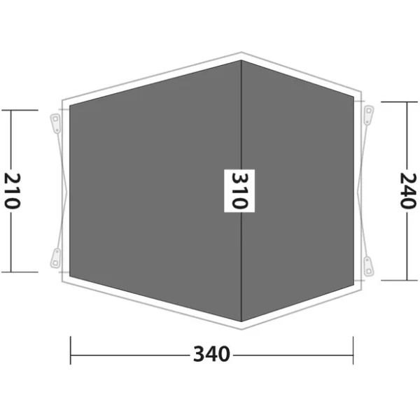 Outwell Woodcrest Bâche De Sol, Gris Satisfait ou Remboursé 3