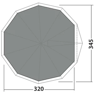 Robens Chinook Ursa S Bâche De Sol, Noir france 6