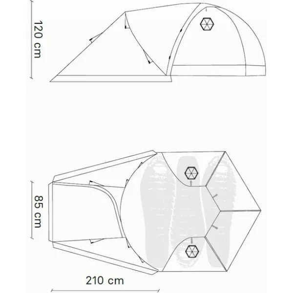 Samaya Vestibule2.5 Nylon, Gris 3