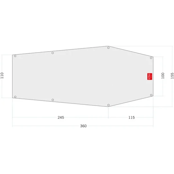 Tatonka PE Narvik 2 Bâche De Sol 360×100/155cm vente en ligne pas cher 1