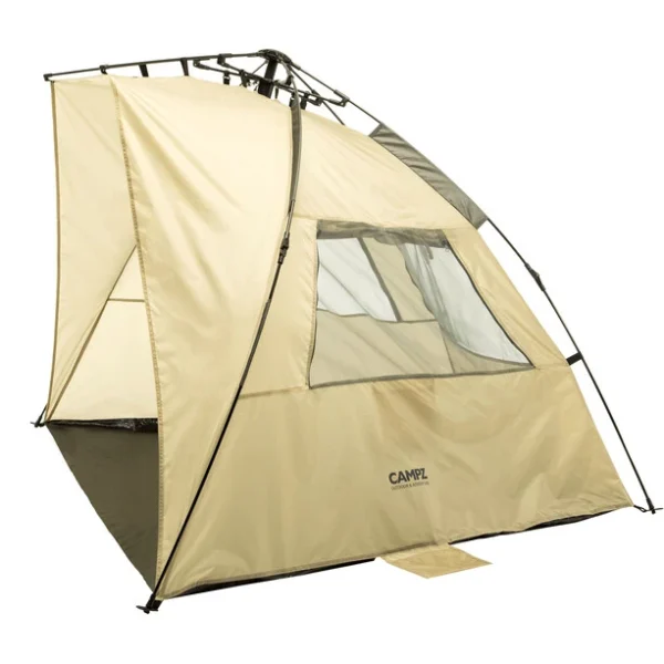 CAMPZ OT UV 50+ Tente De Plage Trapèze, Beige/gris fashion pas cher 1