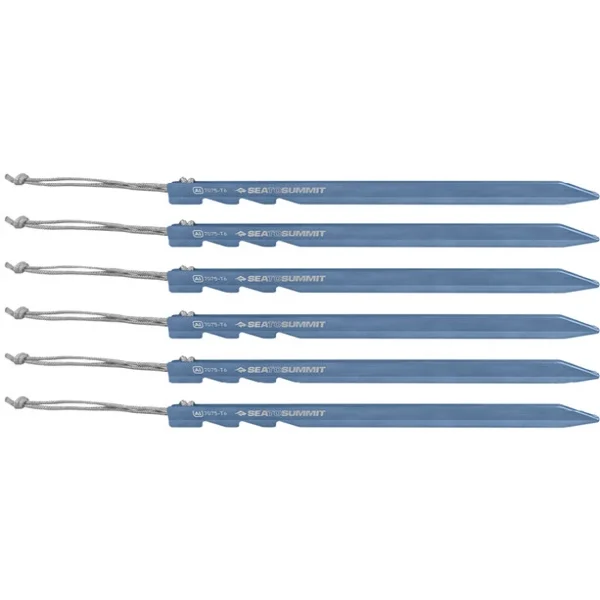 Sea To Summit Ground Control Light Piquets De Tente 6 Packs, Bleu Top ventes 1