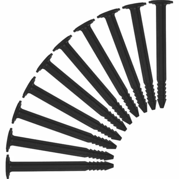 Livraison gratuite SwissPiranha BF120 Piquets De Tente 10 Pièces Avec Sac Säckli, Noir 1