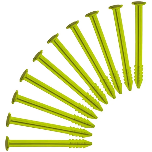 SwissPiranha GS150 Piquets De Tente 10 Pièces Avec Sac Säckli, Vert grande promotion 1