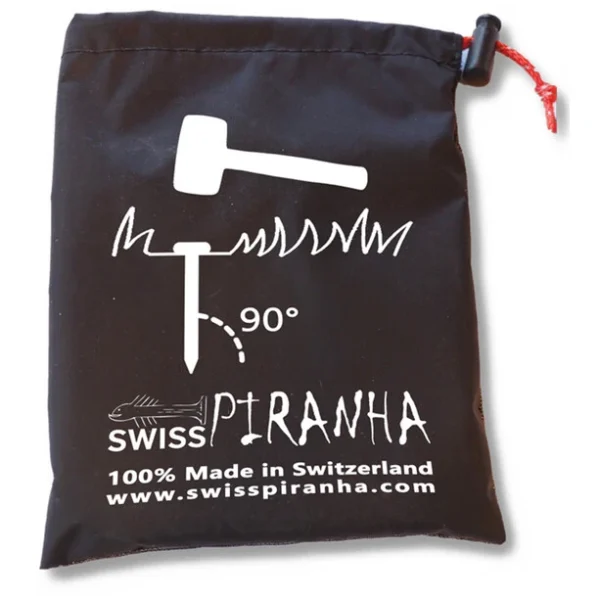 SwissPiranha RT120 Piquets De Tente 10 Pièces Avec Sac Säckli, Rouge en france 4