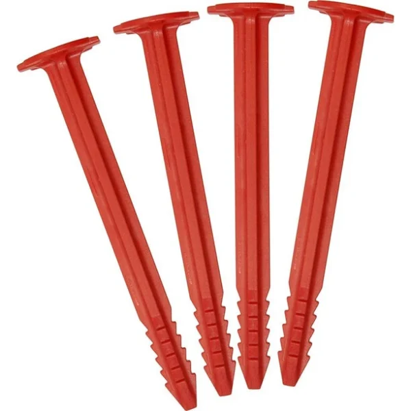 SwissPiranha RT150 Piquets De Tente 4-pièces, Rouge boutiqued en ligne 1
