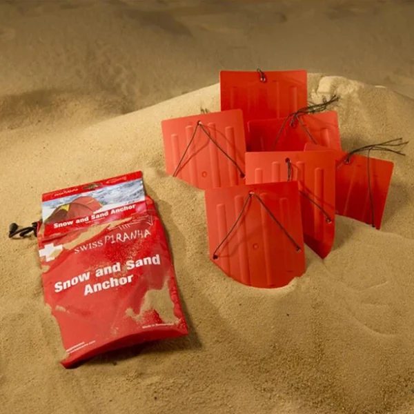 vente luxe pas cher SwissPiranha Snow & Sand Peg 6-Pieces With Säckli Bag, Rouge 4