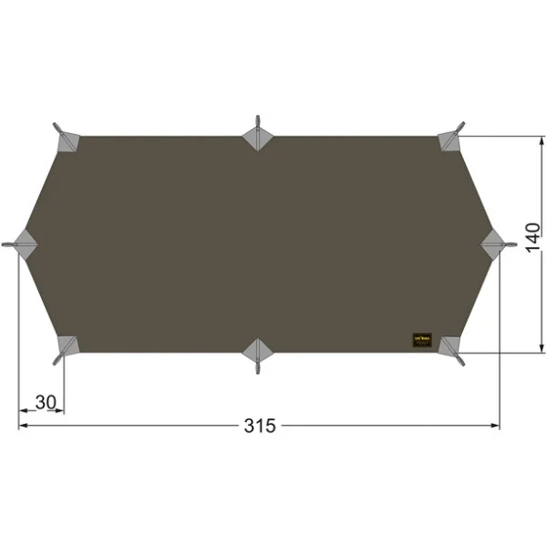 marque pas cher Tatonka Tarp Wing 1 LT, Gris 1